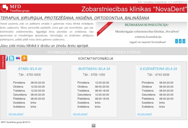 NovaDent zobārstniecības klīnika, 